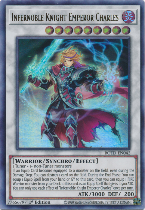 Infernoble Knight Emperor Charles [ROTD-EN042] Ultra Rare | Devastation Store