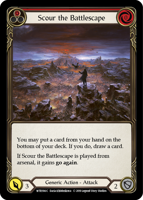 Scour the Battlescape (Red) [WTR194-C] Alpha Print Normal - Devastation Store | Devastation Store