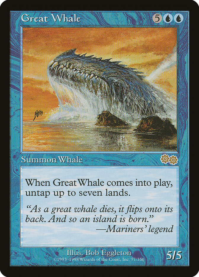 Great Whale [Urza's Saga] - Devastation Store | Devastation Store