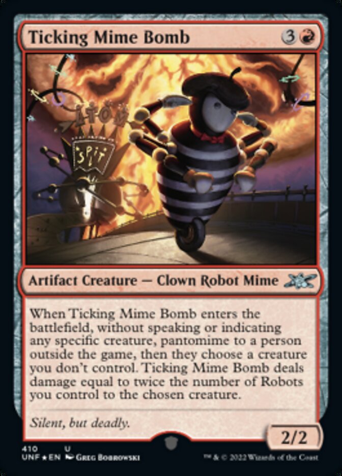 Ticking Mime Bomb (Galaxy Foil) [Unfinity] | Devastation Store