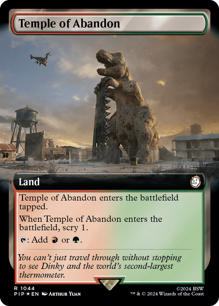 Temple of Abandon (Extended Art) (Surge Foil) [Fallout] | Devastation Store