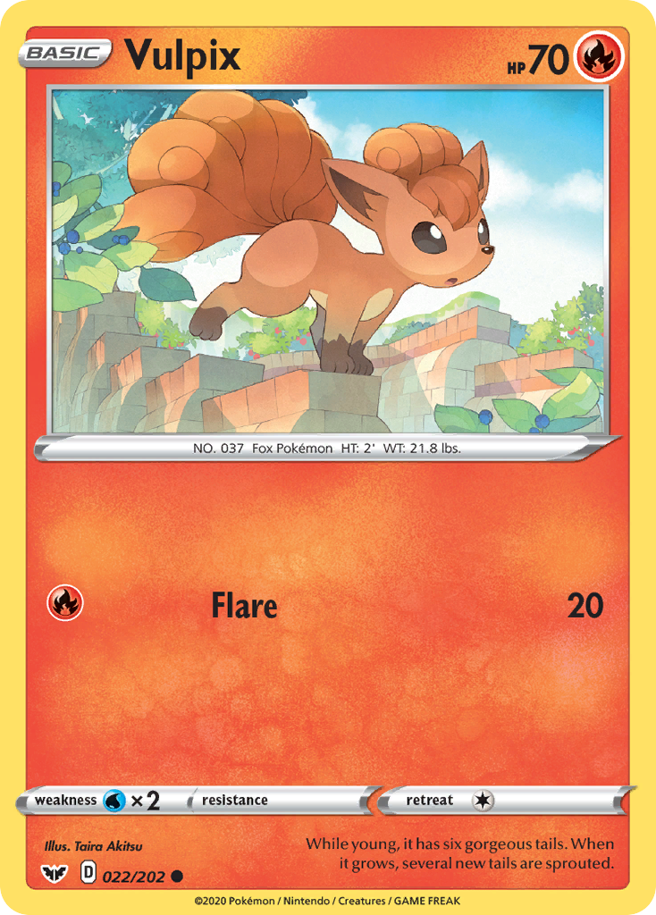 Vulpix (022/202) [Sword & Shield: Base Set] | Devastation Store