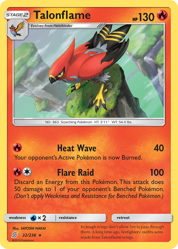Talonflame (32/236) [Sun & Moon: Unified Minds] | Devastation Store