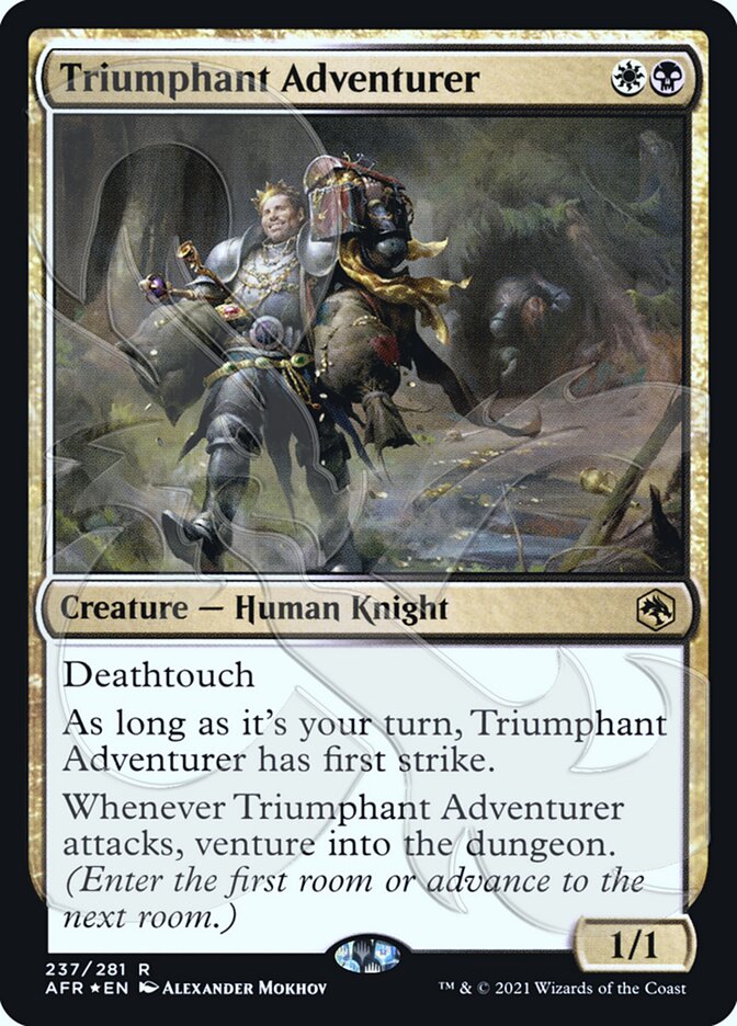 Triumphant Adventurer (Ampersand Promo) [Dungeons & Dragons: Adventures in the Forgotten Realms Promos] | Devastation Store