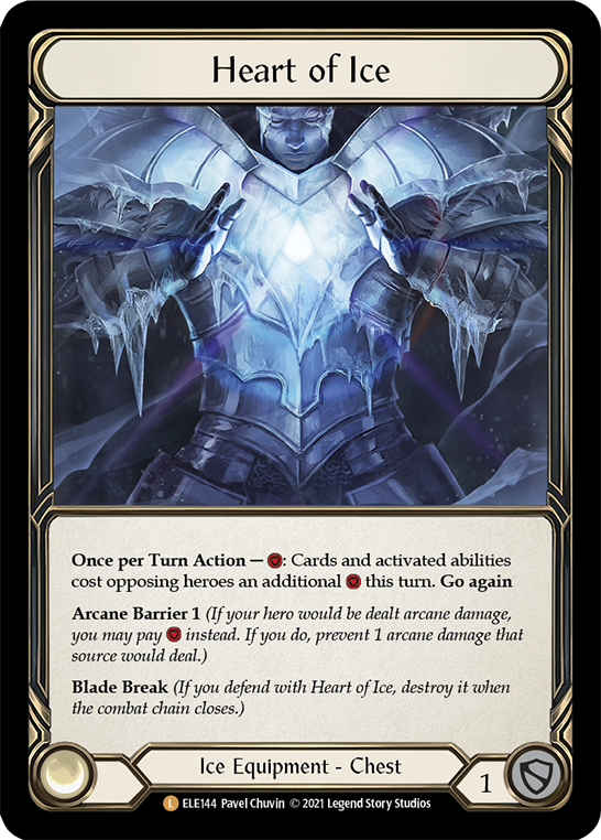Heart of Ice [ELE144] (Tales of Aria)  1st Edition Cold Foil | Devastation Store