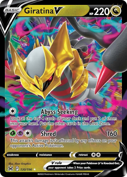 Pokémon TCG Giratina V Sword & Shield - Lost Origin 186/196