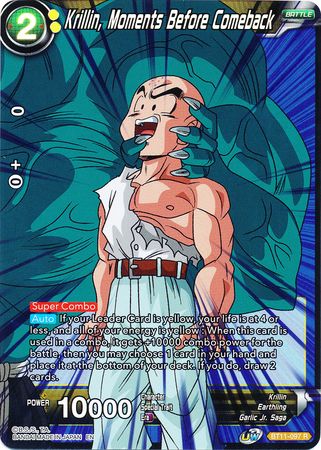 Krillin, Moments Before Comeback [BT11-097] | Devastation Store