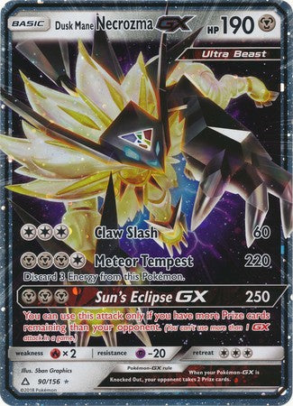 Dusk Mane Necrozma GX (90/156) (Jumbo Card) [Sun & Moon: Ultra Prism] | Devastation Store