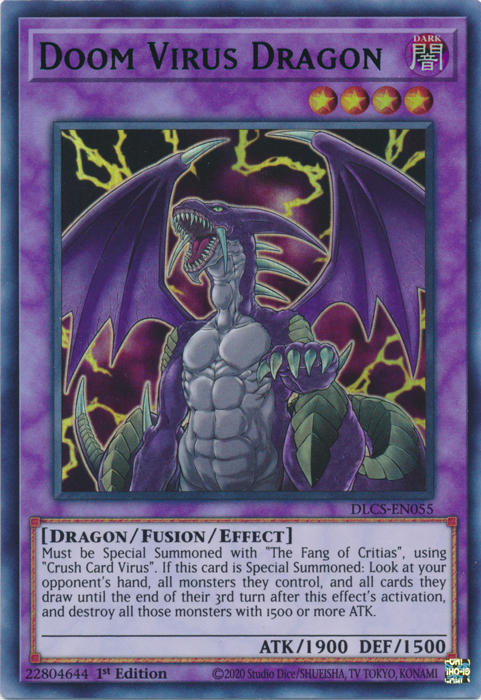 Doom Virus Dragon (Blue) [DLCS-EN055] Ultra Rare | Devastation Store
