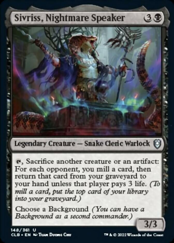 Sivriss, Nightmare Speaker [Commander Legends: Battle for Baldur's Gate] | Devastation Store