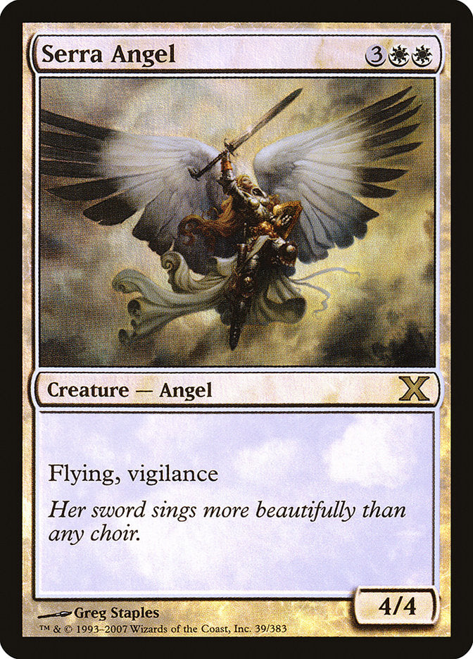 Serra Angel (Premium Foil) [Tenth Edition] | Devastation Store