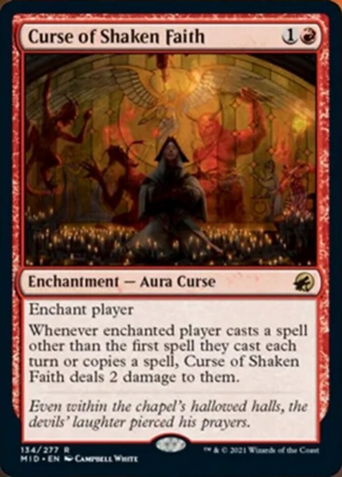 Curse of Shaken Faith [Innistrad: Midnight Hunt] | Devastation Store