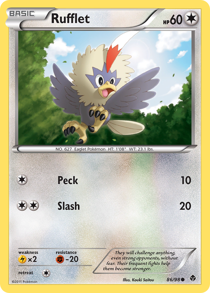 Rufflet (86/98) [Black & White: Emerging Powers] | Devastation Store