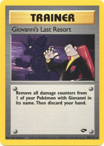Giovanni's Last Resort (105/132) [Gym Challenge Unlimited] | Devastation Store