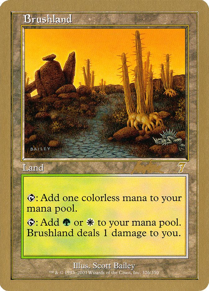 Brushland (Brian Kibler) [World Championship Decks 2002] | Devastation Store