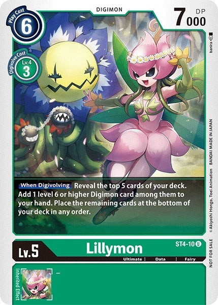 Lillymon [ST4-10] (Official Tournament Pack Vol.3) [Starter Deck: Giga Green Promos] | Devastation Store