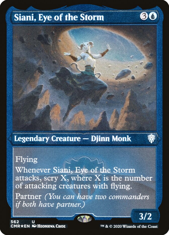 Siani, Eye of the Storm (Etched) [Commander Legends] | Devastation Store