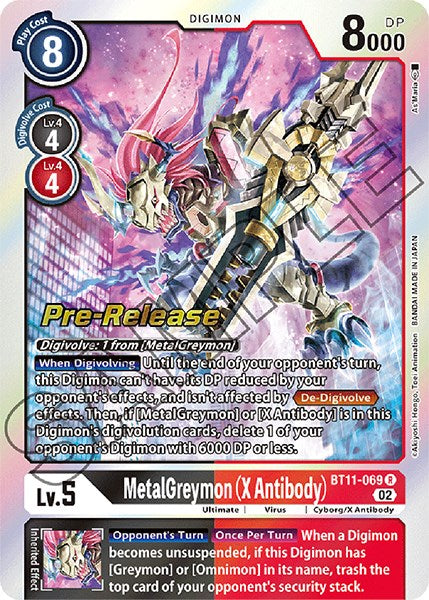 MetalGreymon (X Antibody) [BT11-069] [Dimensional Phase Pre-Release Promos] | Devastation Store