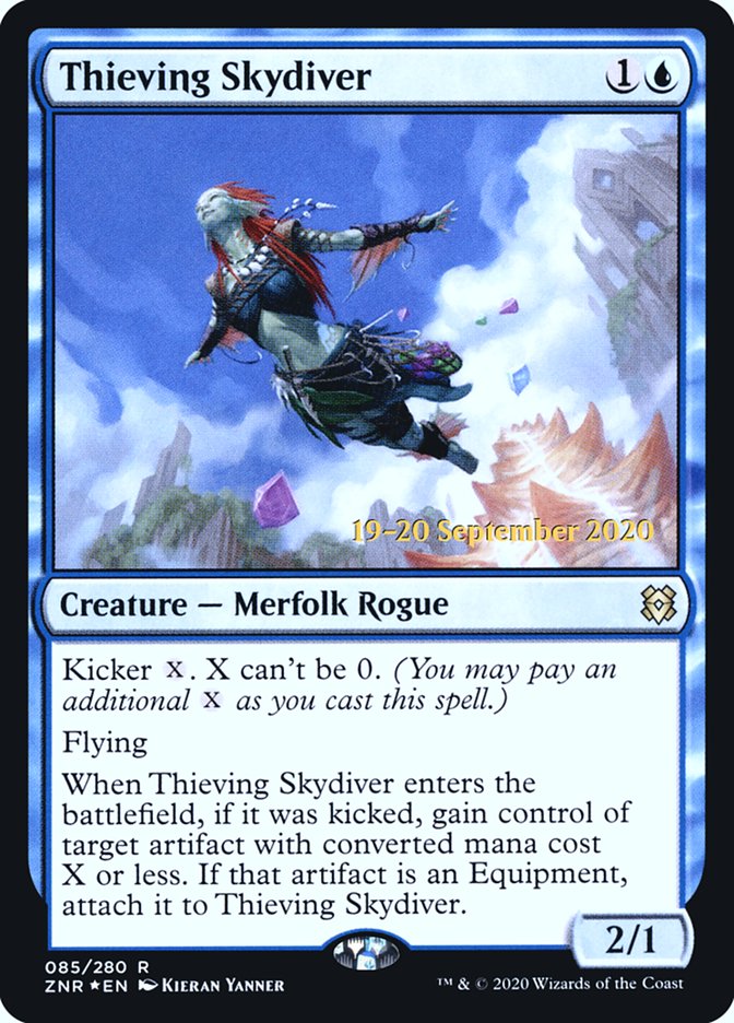 Thieving Skydiver [Zendikar Rising Prerelease Promos] | Devastation Store