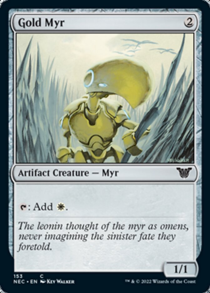 Gold Myr [Kamigawa: Neon Dynasty Commander] | Devastation Store
