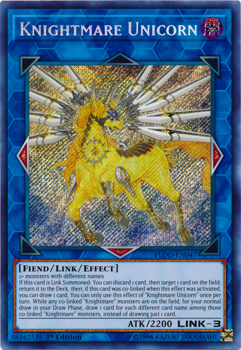 Knightmare Unicorn [FLOD-EN047] Secret Rare | Devastation Store