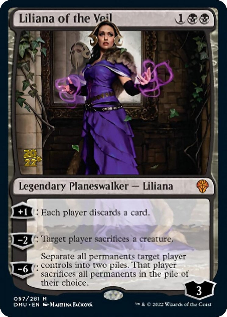 Liliana of the Veil [Dominaria United Prerelease Promos] | Devastation Store