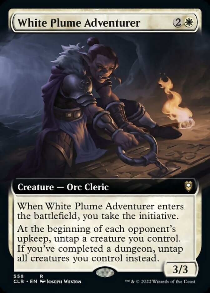 White Plume Adventurer (Extended Art) [Commander Legends: Battle for Baldur's Gate] | Devastation Store