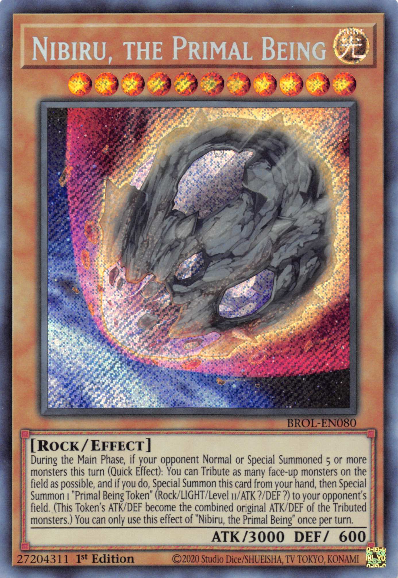 Nibiru, the Primal Being [BROL-EN080] Secret Rare | Devastation Store