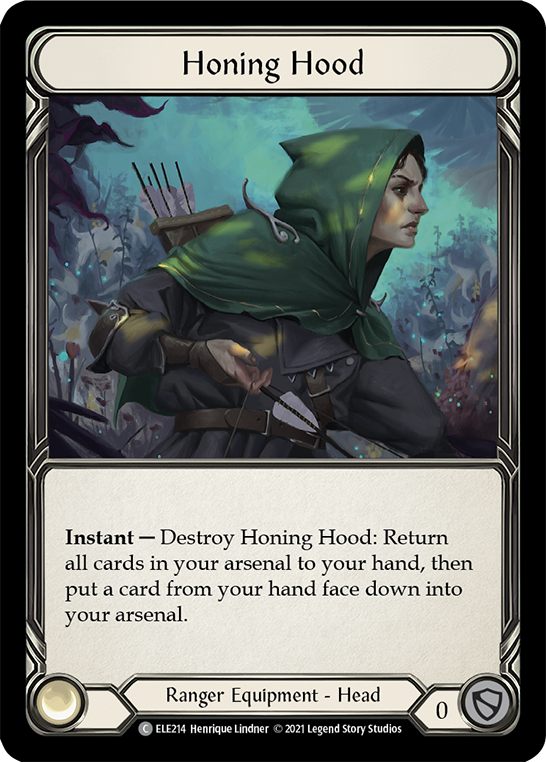 Honing Hood [ELE214] (Tales of Aria)  1st Edition Cold Foil | Devastation Store
