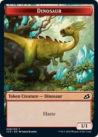 Dinosaur // Human Soldier (005) Double-sided Token [Ikoria: Lair of Behemoths Tokens] | Devastation Store