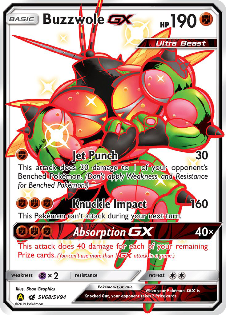 Buzzwole GX (SV68/SV94) [Sun & Moon: Hidden Fates - Shiny Vault] | Devastation Store