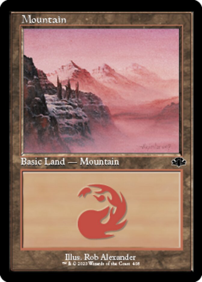 Mountain (408) (Retro) [Dominaria Remastered] | Devastation Store