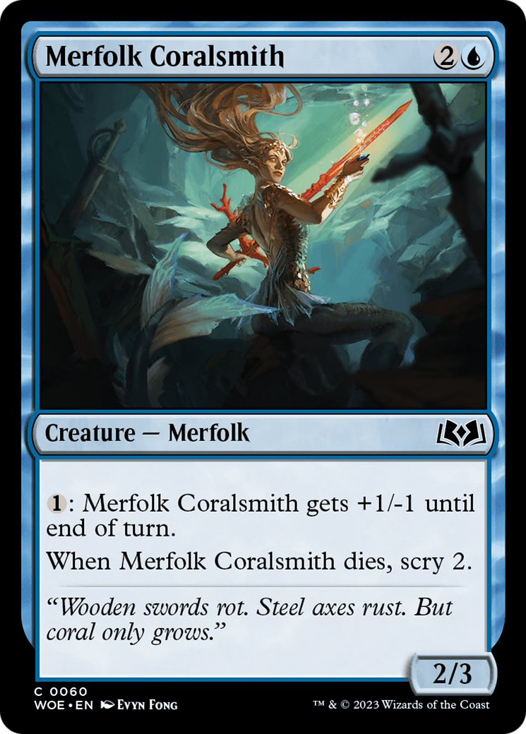 Merfolk Coralsmith [Wilds of Eldraine] | Devastation Store