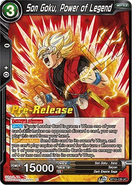 Son Goku, Power of Legend (BT10-128) [Rise of the Unison Warrior Prerelease Promos] | Devastation Store