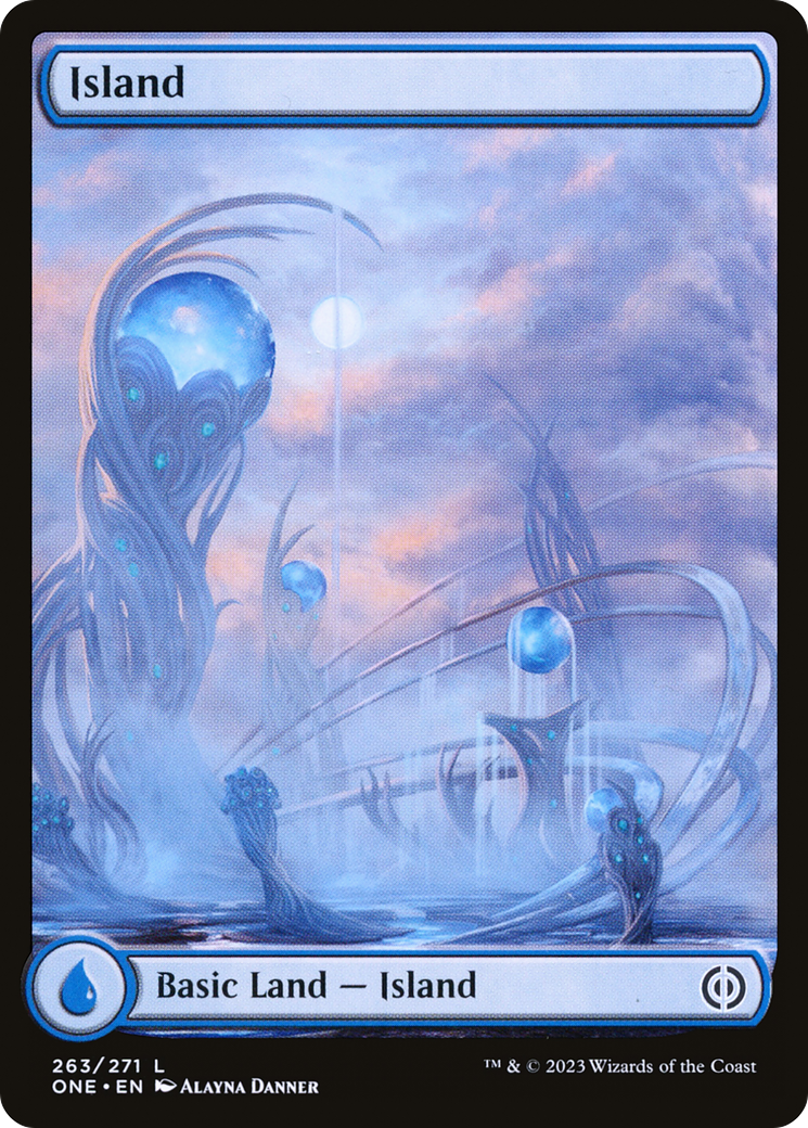 Island (263) (Full-Art) [Phyrexia: All Will Be One] | Devastation Store