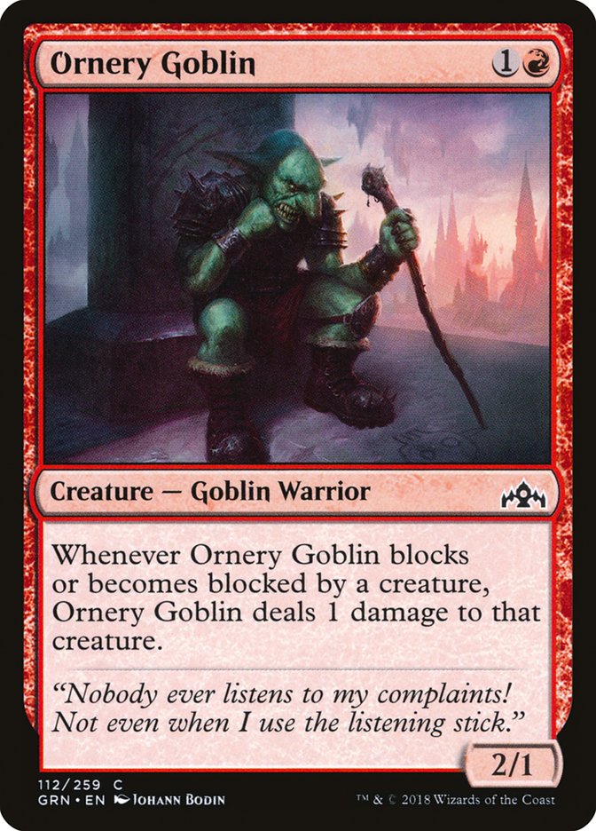 Ornery Goblin [Guilds of Ravnica] | Devastation Store