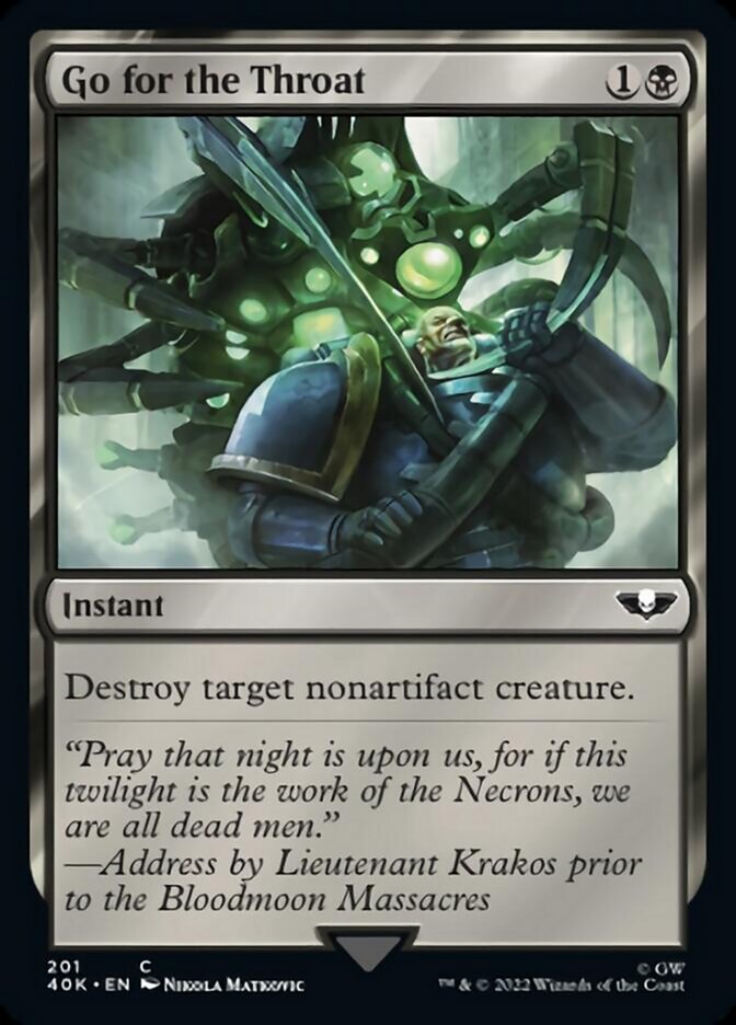Go for the Throat (Surge Foil) [Universes Beyond: Warhammer 40,000] | Devastation Store