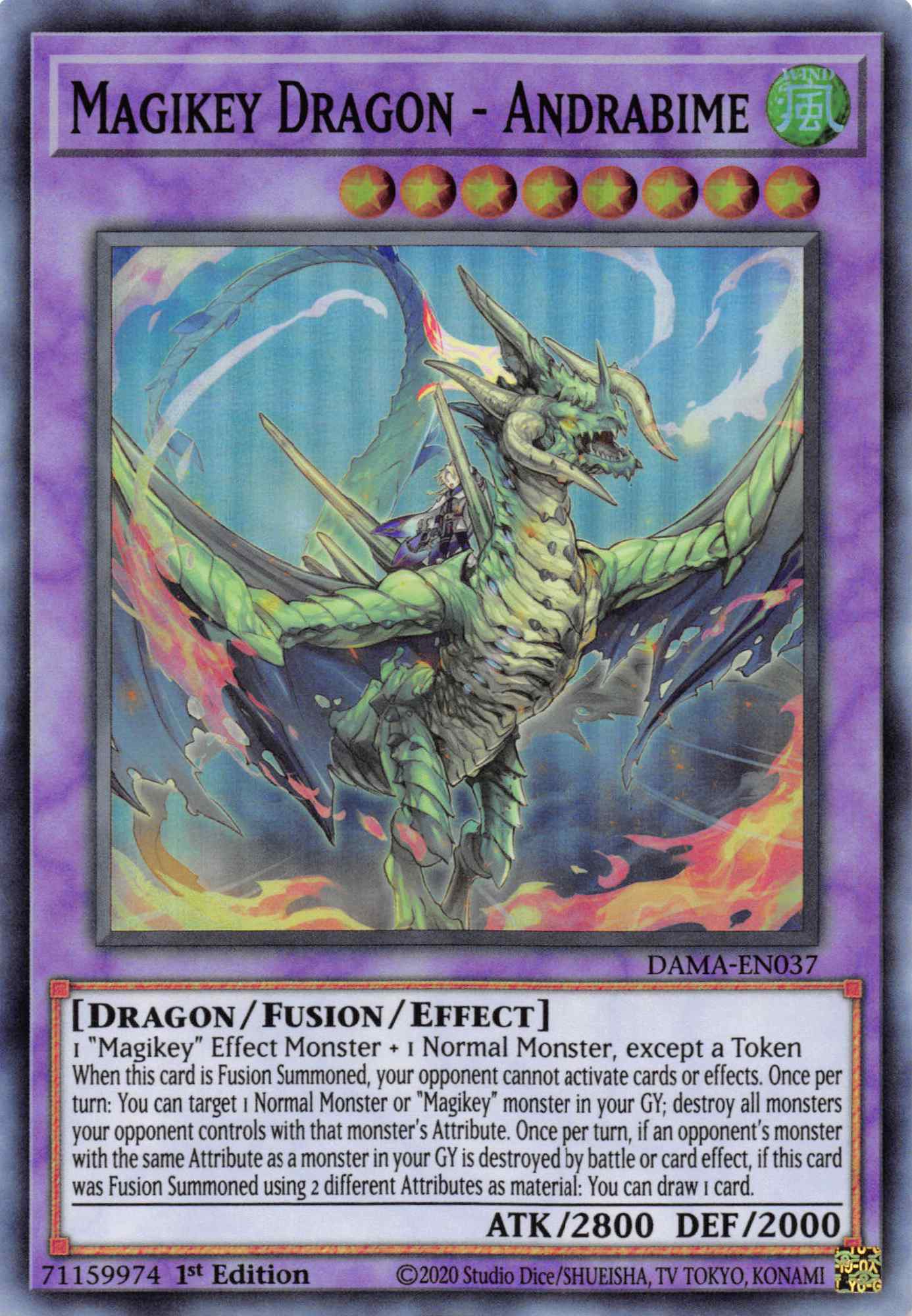 Magikey Dragon - Andrabime [DAMA-EN037] Super Rare | Devastation Store