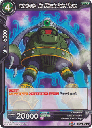 Koichiarator, the Ultimate Robot Fusion [DB2-142] | Devastation Store