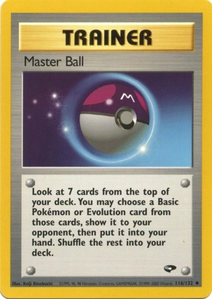 Master Ball (116/132) [Gym Challenge Unlimited] | Devastation Store
