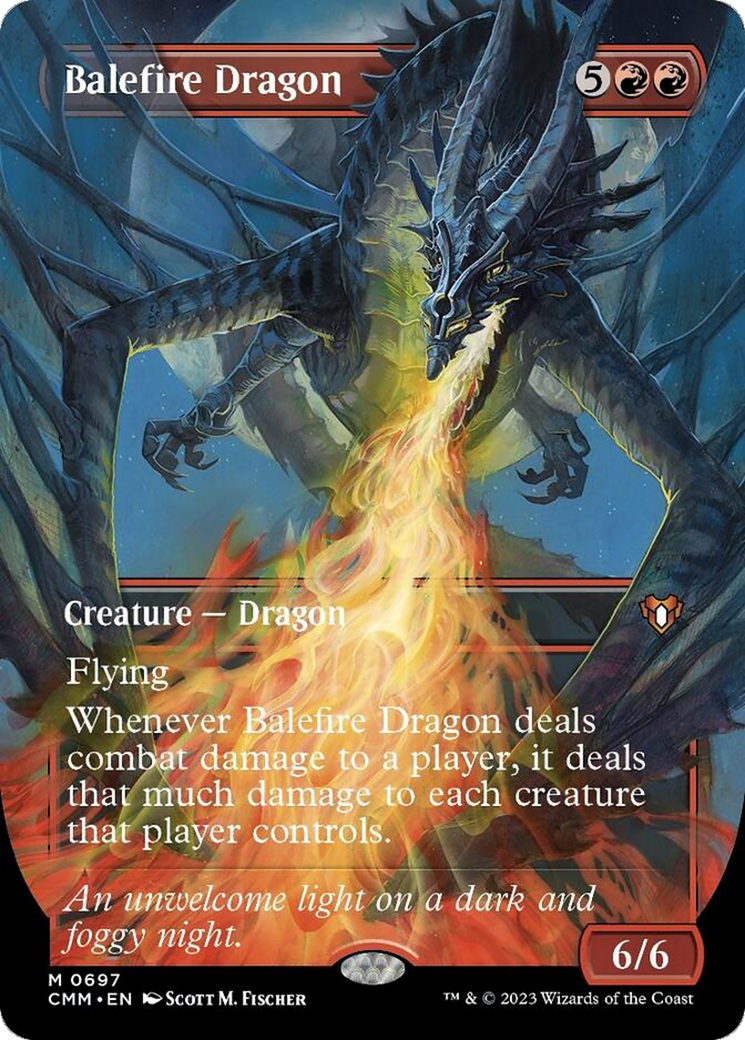 Balefire Dragon (Borderless Alternate Art) [Commander Masters] | Devastation Store