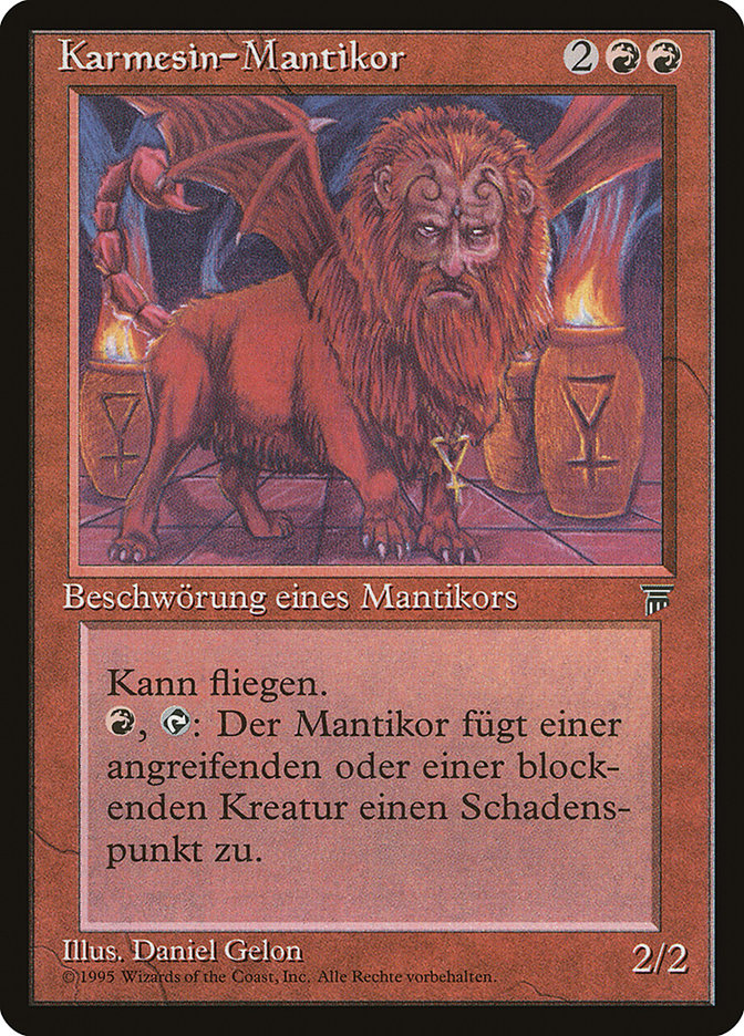Crimson Manticore (German) - "Karmesin-Mantikor" [Renaissance] | Devastation Store
