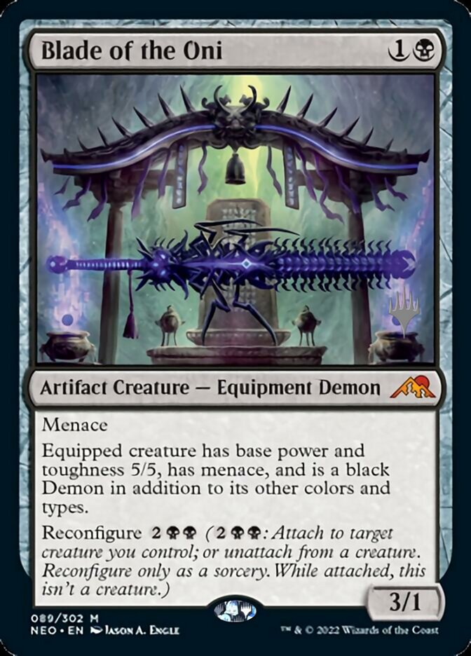 Blade of the Oni (Promo Pack) [Kamigawa: Neon Dynasty Promos] | Devastation Store