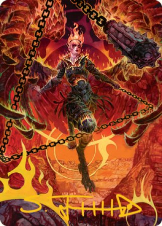 Zariel, Archduke of Avernus Art Card (Gold-Stamped Signature) [Dungeons & Dragons: Adventures in the Forgotten Realms Art Series] | Devastation Store