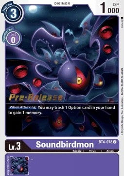 Soundbirdmon [BT4-078] [Great Legend Pre-Release Promos] | Devastation Store