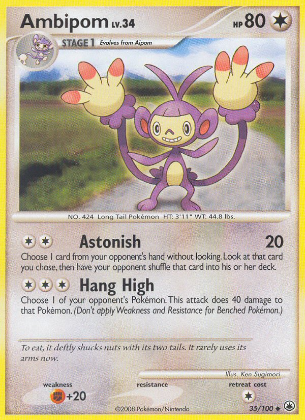 Ambipom (35/100) [Diamond & Pearl: Majestic Dawn] | Devastation Store