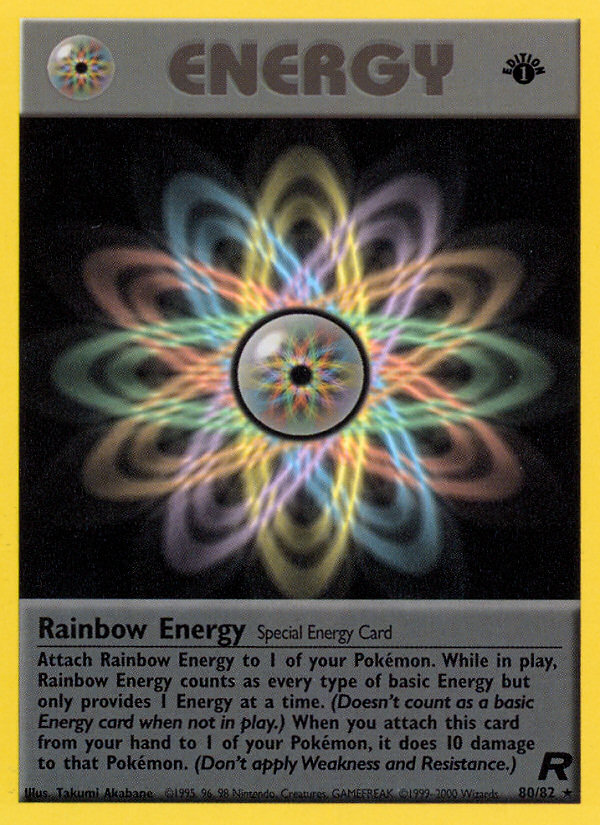 Rainbow Energy (80/82) [Team Rocket 1st Edition] | Devastation Store