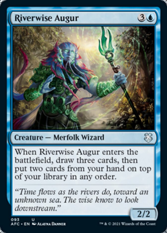 Riverwise Augur [Dungeons & Dragons: Adventures in the Forgotten Realms Commander] | Devastation Store