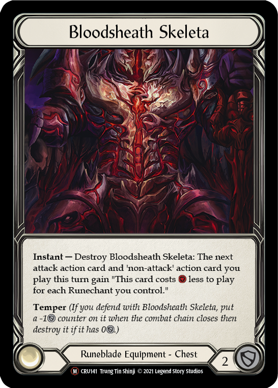 Bloodsheath Skeleta (Rainbow Foil) [CRU141-RF] Unlimited Rainbow Foil | Devastation Store