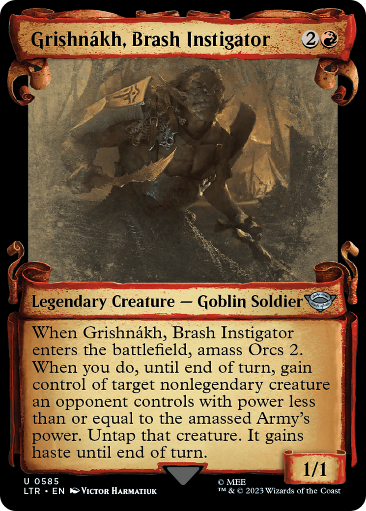 Grishnakh, Brash Instigator [The Lord of the Rings: Tales of Middle-Earth Showcase Scrolls] | Devastation Store